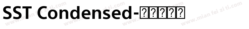 SST Condensed字体转换